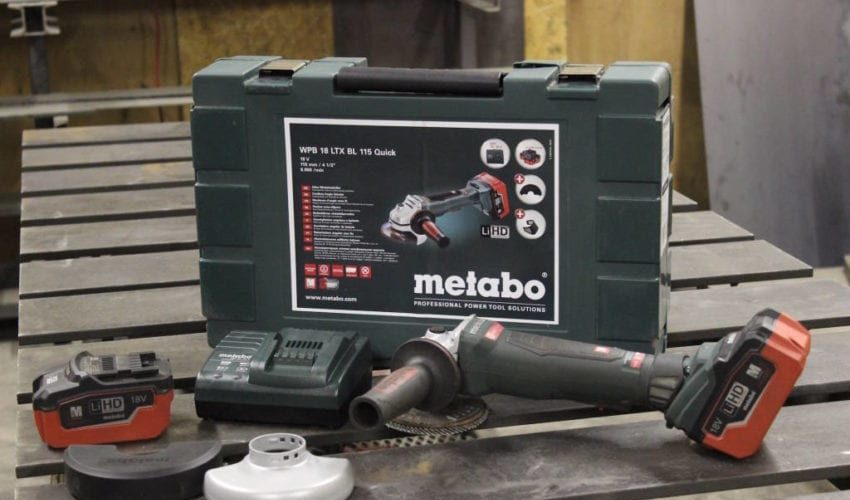 Metabo WPB 18 LTX angle grinder LiHD battery